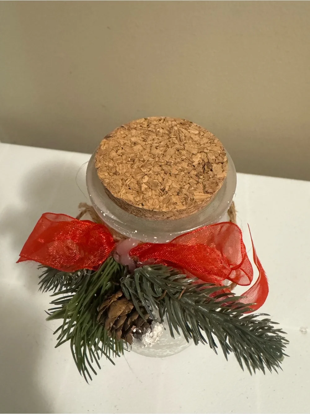 Christmas “JOY” Light-Up Glass Decor Accent